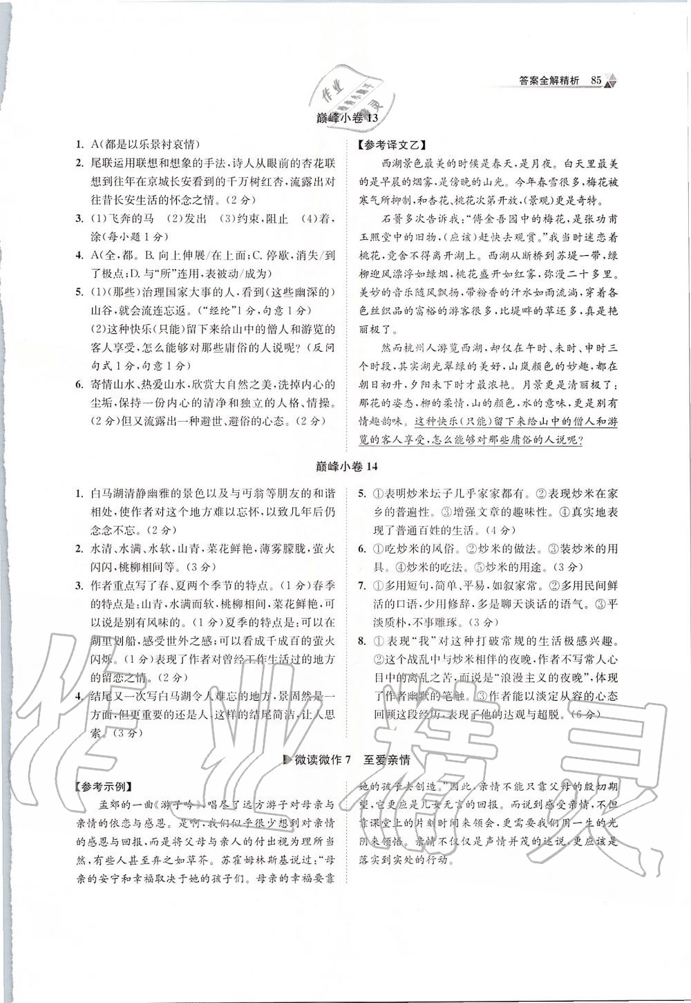 2019年初中語(yǔ)文小題狂做八年級(jí)上冊(cè)人教版巔峰版 第7頁(yè)