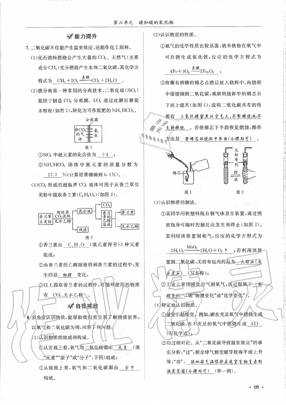 2019年蓉城學(xué)霸九年級化學(xué)上冊人教版 第95頁