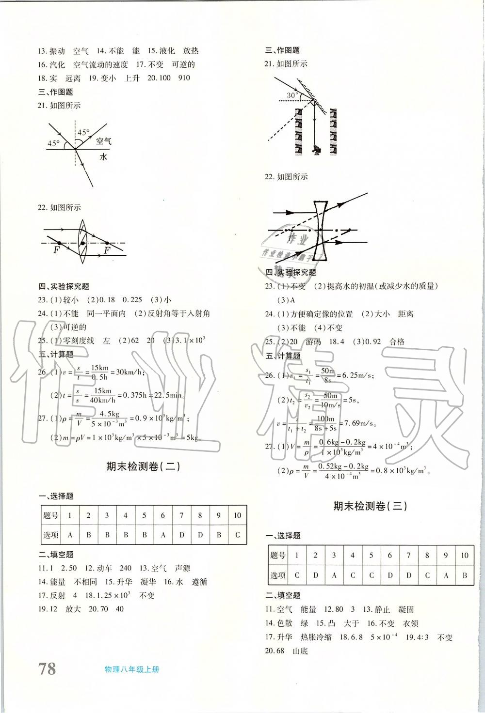 2019年优学1+1评价与测试八年级物理上册 第11页