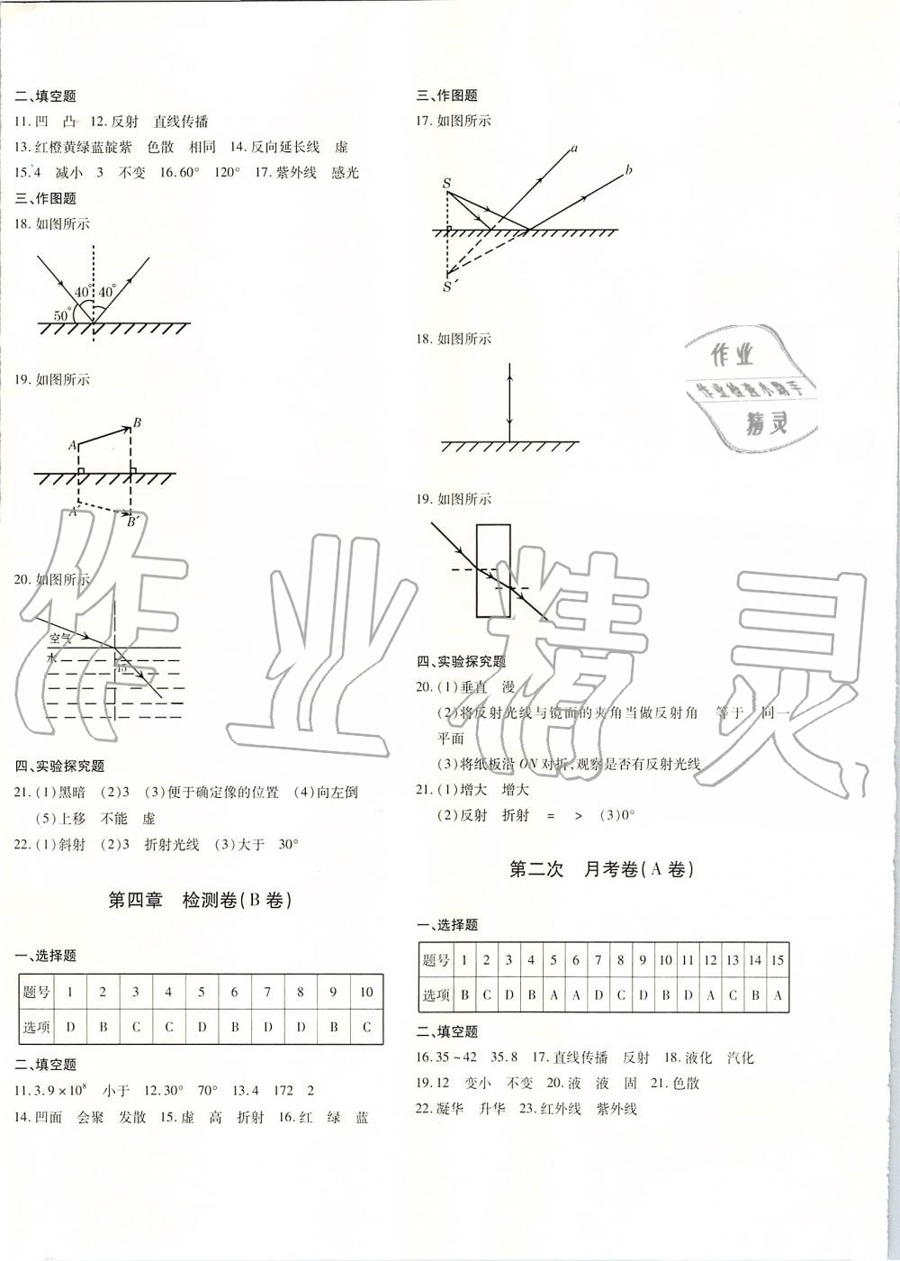 2019年优学1+1评价与测试八年级物理上册 第4页