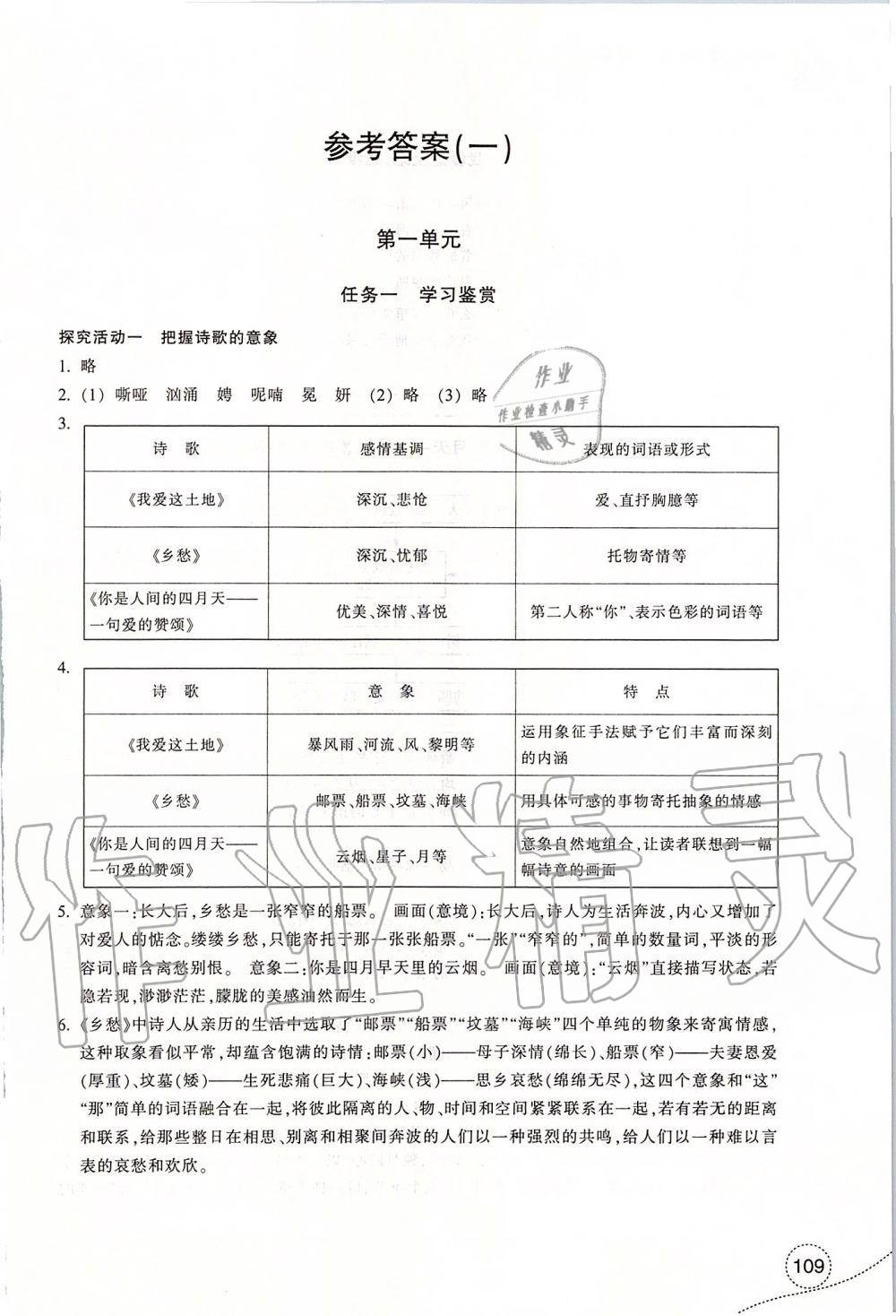 2019年學(xué)習(xí)指導(dǎo)與評(píng)價(jià)九年級(jí)語文上冊(cè)人教版 第1頁