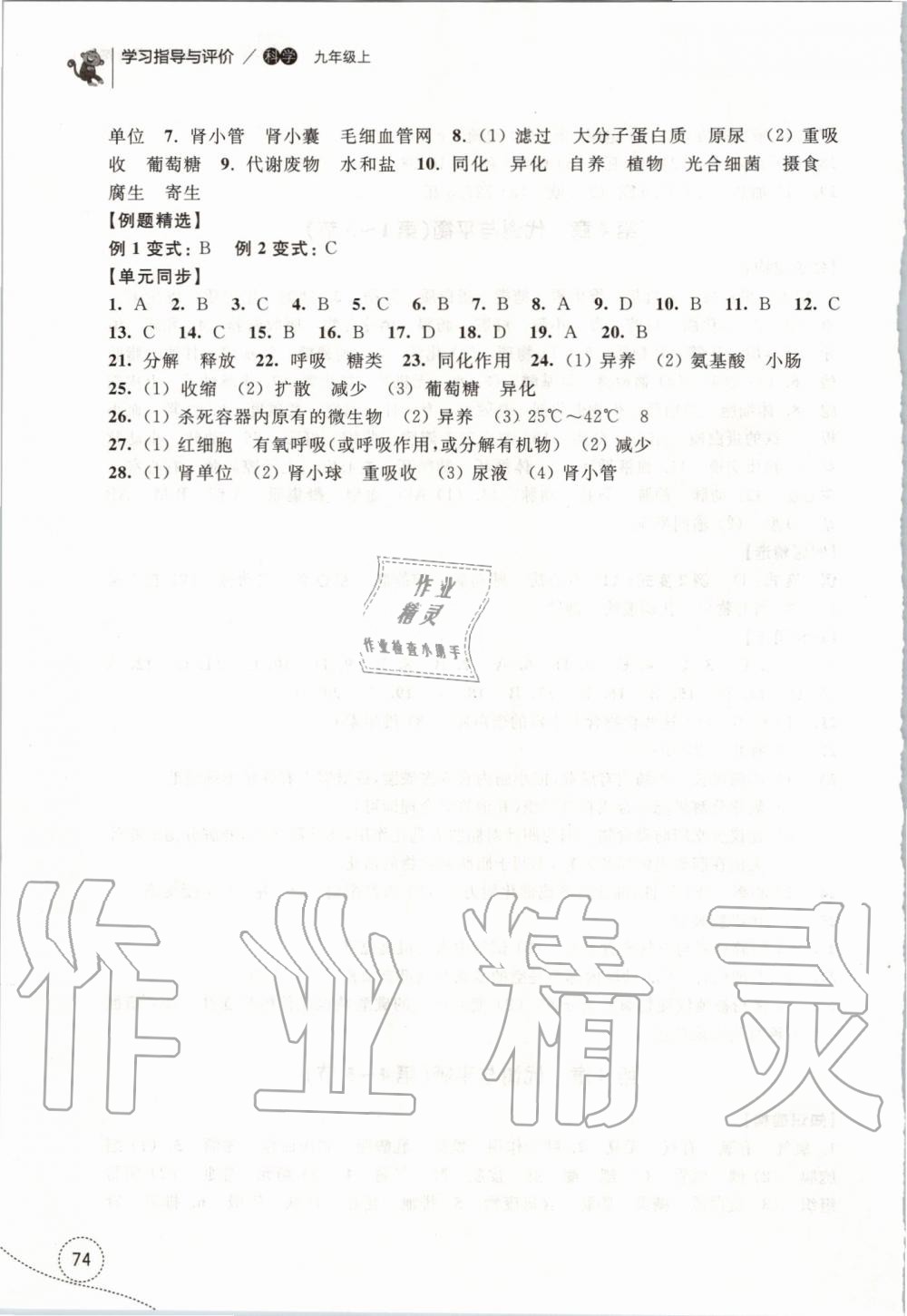 2019年學(xué)習(xí)指導(dǎo)與評價(jià)九年級科學(xué)上冊浙教版 第8頁