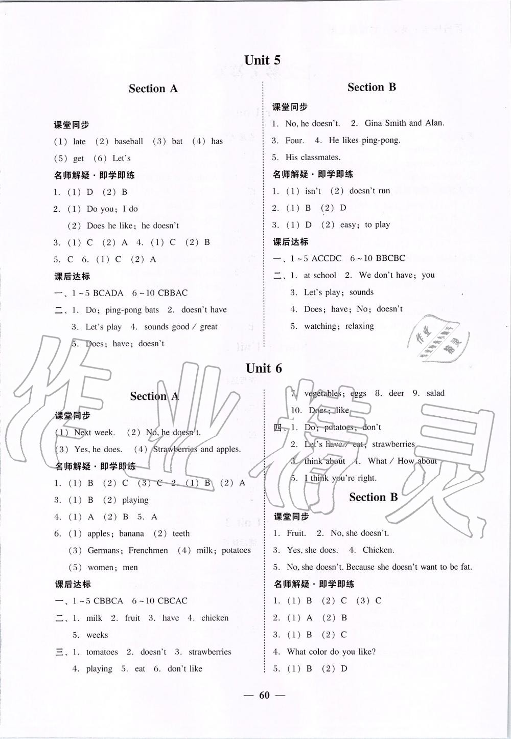 2019年百分导学七年级英语上册人教版 第4页