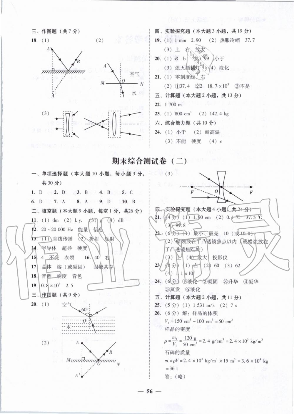 2019年百分導(dǎo)學(xué)八年級(jí)物理上冊(cè)滬粵版 第24頁(yè)