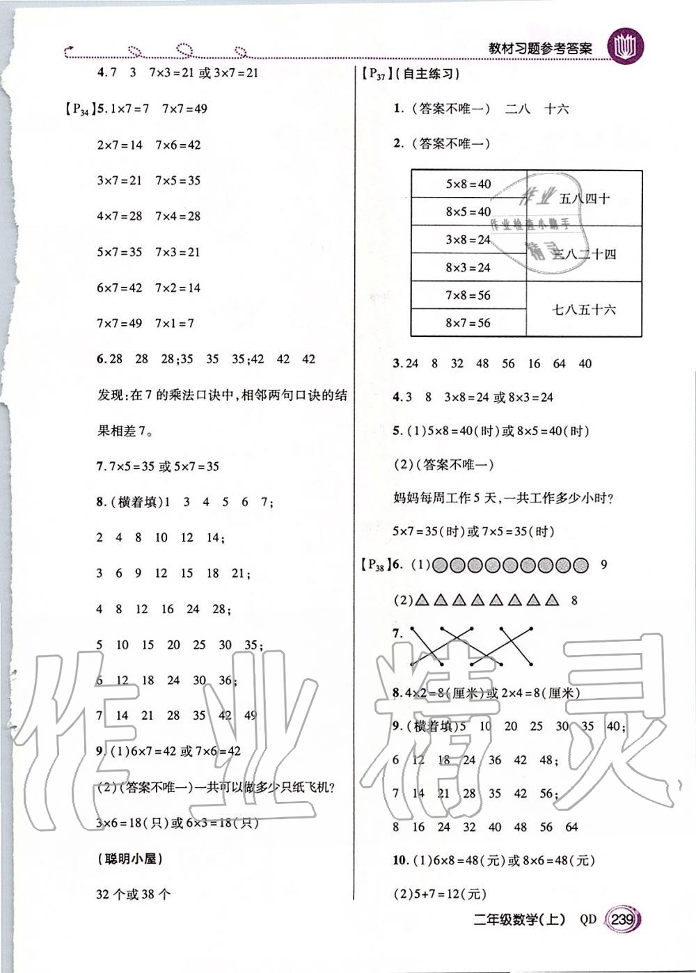 2019年倍速學(xué)習(xí)法二年級數(shù)學(xué)上冊青島版五四制 第20頁