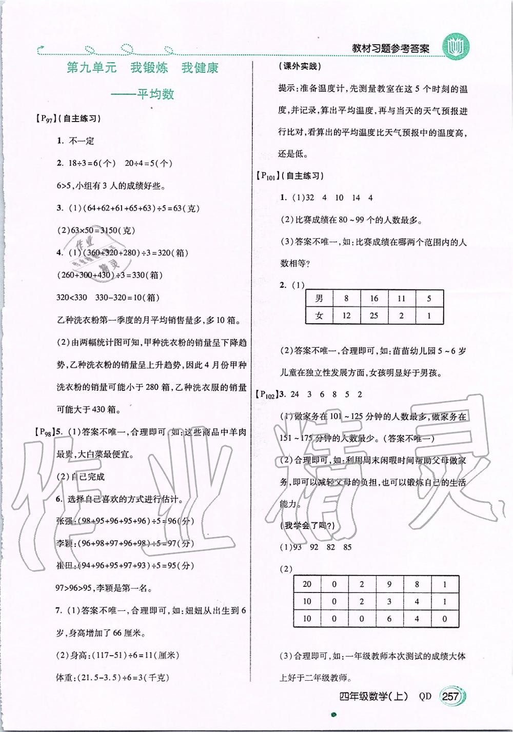 2019年倍速学习法四年级数学上册青岛版五四制 第24页