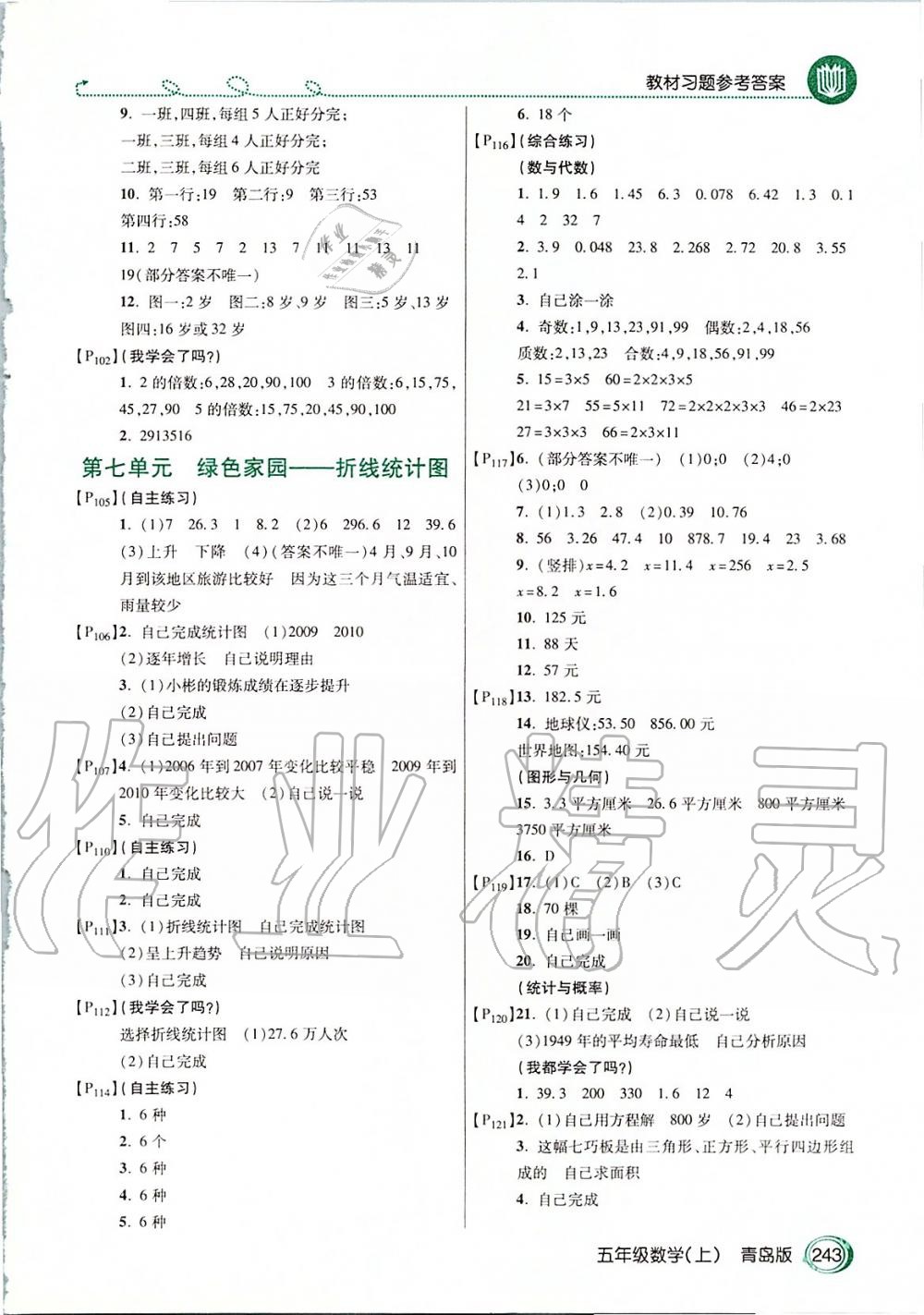 2019年倍速学习法五年级数学上册青岛版 第14页