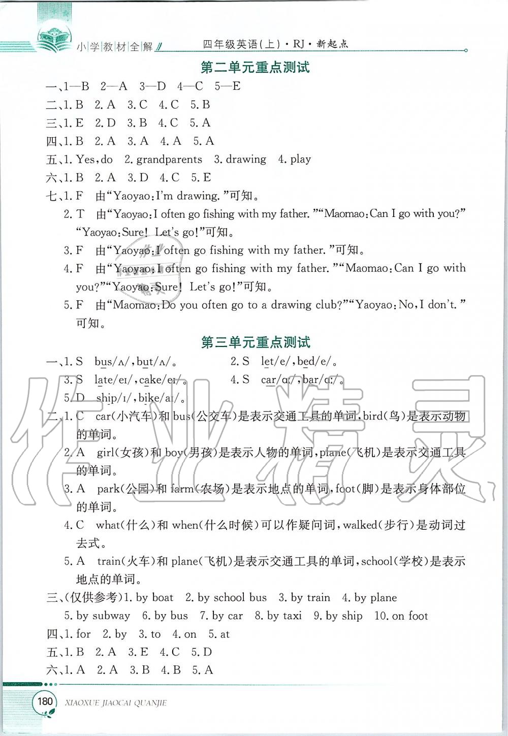 2019年小學(xué)教材全解四年級(jí)英語上冊(cè)人教新起點(diǎn) 第2頁