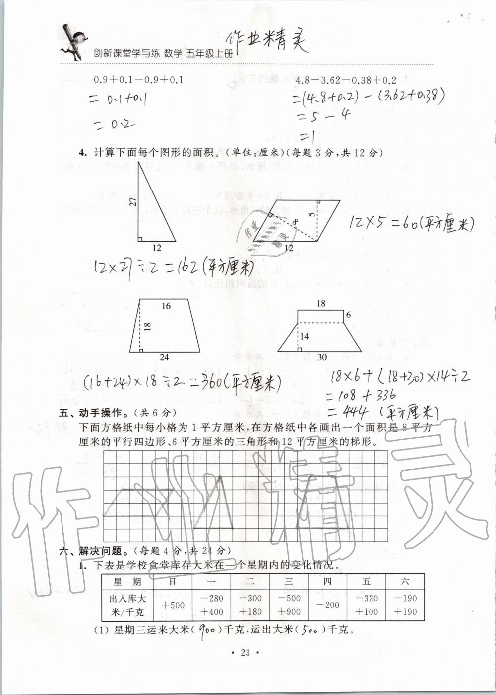 2019年創(chuàng)新課堂學(xué)與練五年級(jí)數(shù)學(xué)上冊(cè)蘇教版 第129頁(yè)