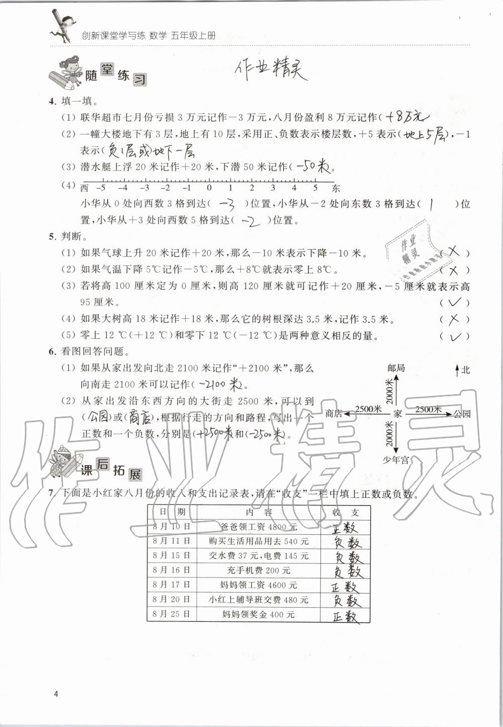 2019年創(chuàng)新課堂學(xué)與練五年級數(shù)學(xué)上冊蘇教版 第4頁