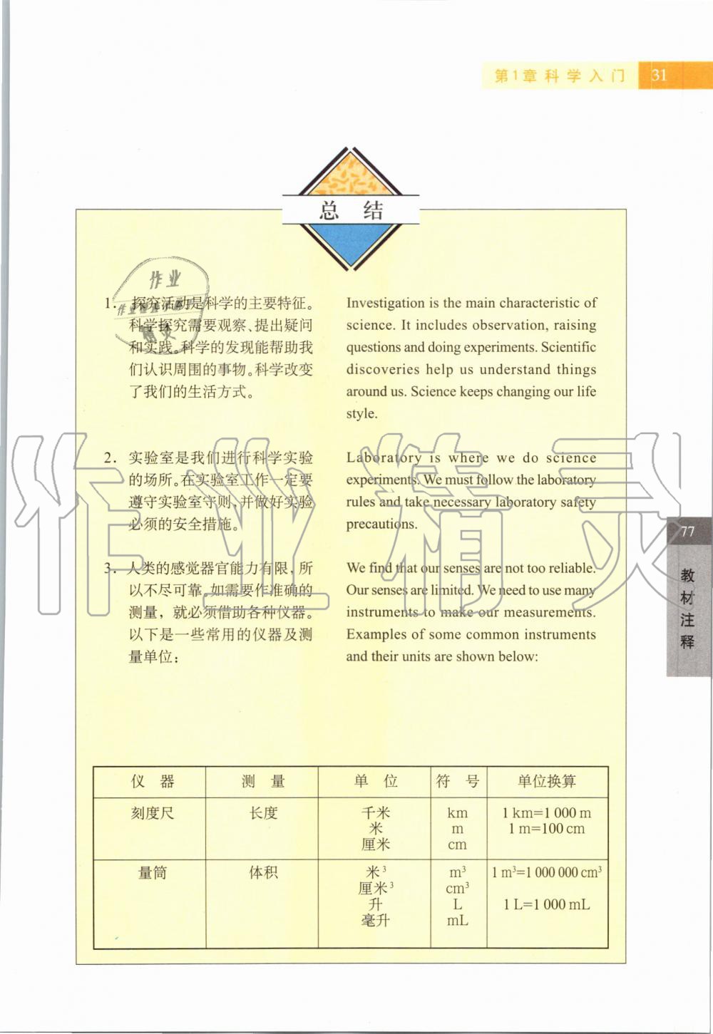 2019年課本六年級科學第一學期滬教版 第31頁