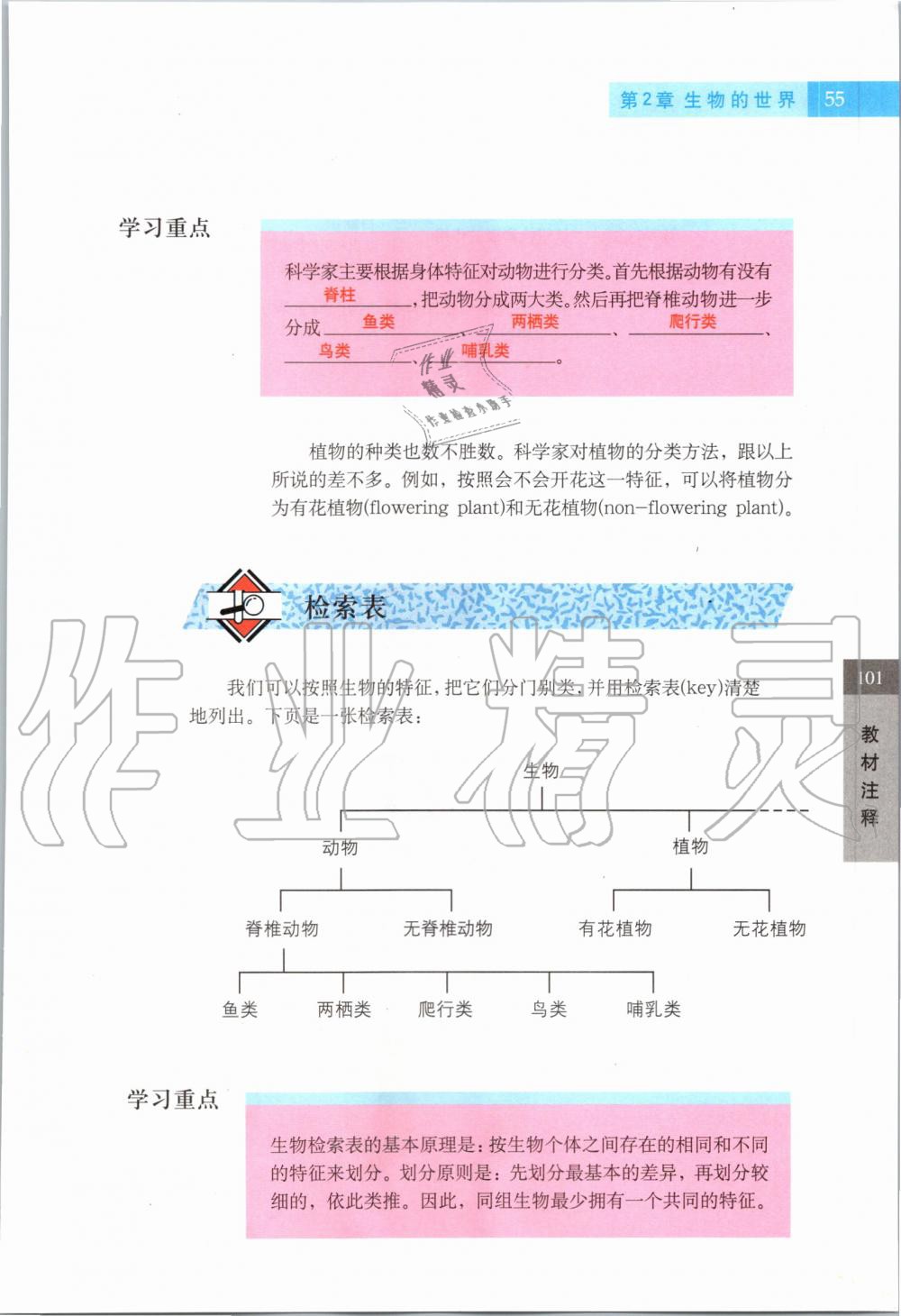 2019年课本六年级科学第一学期沪教版 第54页