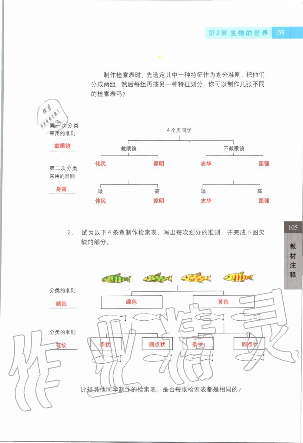 2019年课本六年级科学第一学期沪教版 第58页