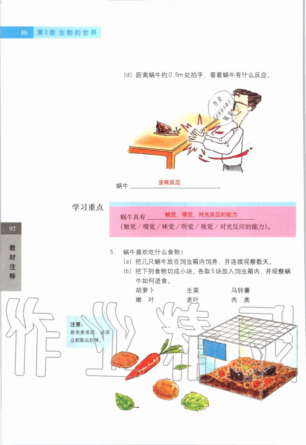 2019年课本六年级科学第一学期沪教版 第45页