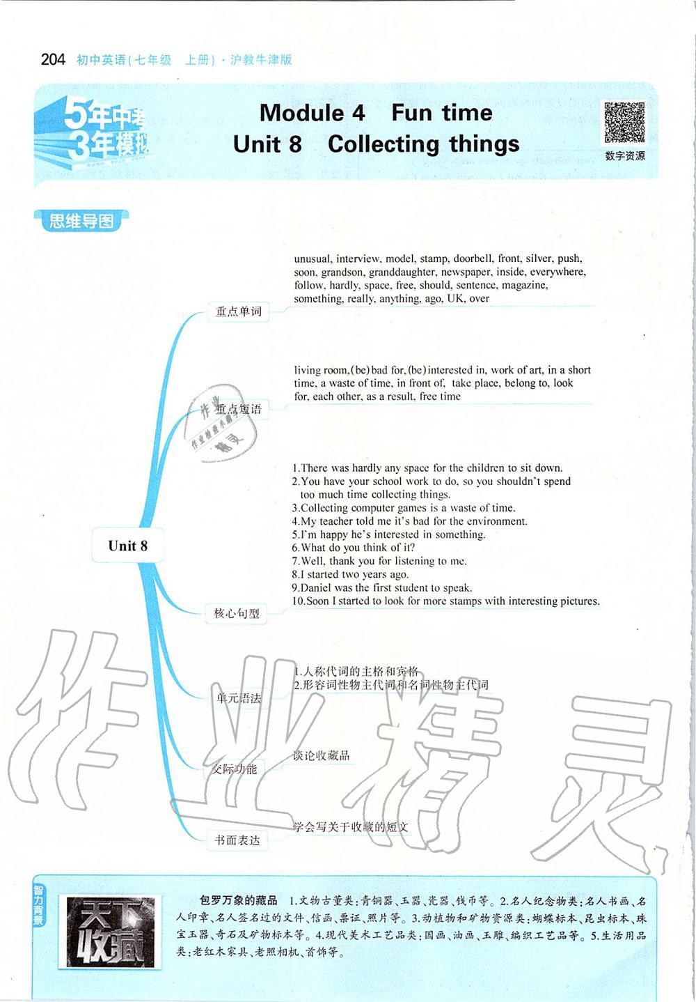 2019年課本七年級英語上冊滬教版 參考答案第54頁