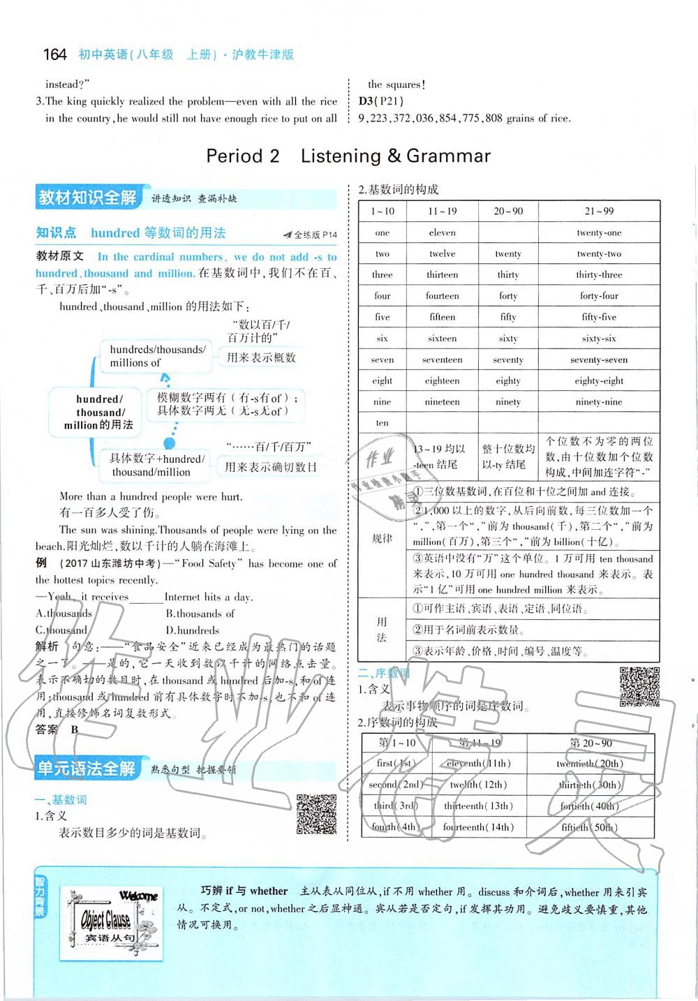 2019年課本八年級英語上冊滬教版 參考答案第14頁