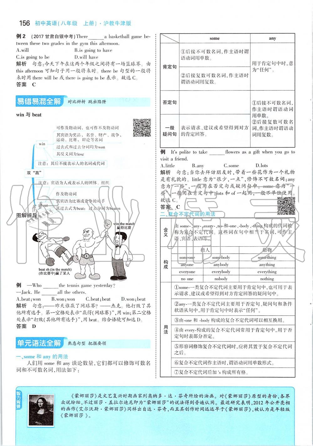 2019年課本八年級(jí)英語(yǔ)上冊(cè)滬教版 參考答案第6頁(yè)