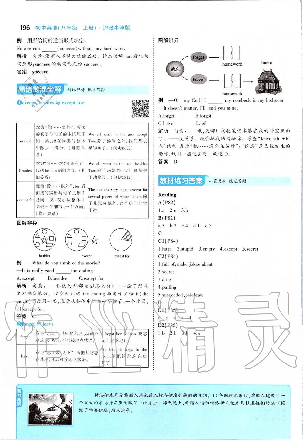 2019年課本八年級英語上冊滬教版 參考答案第46頁