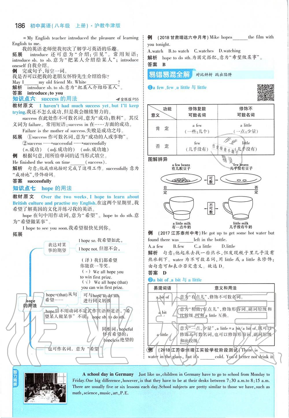 2019年課本八年級英語上冊滬教版 參考答案第36頁