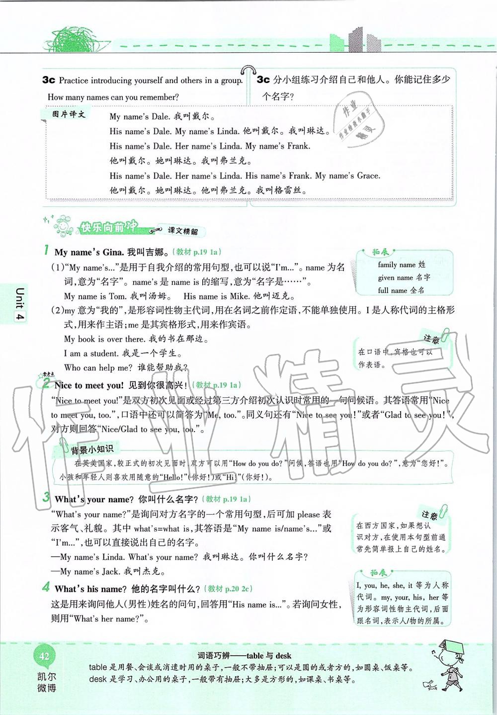 2019年课本六年级英语上册鲁教版五四制&nbsp;第42页