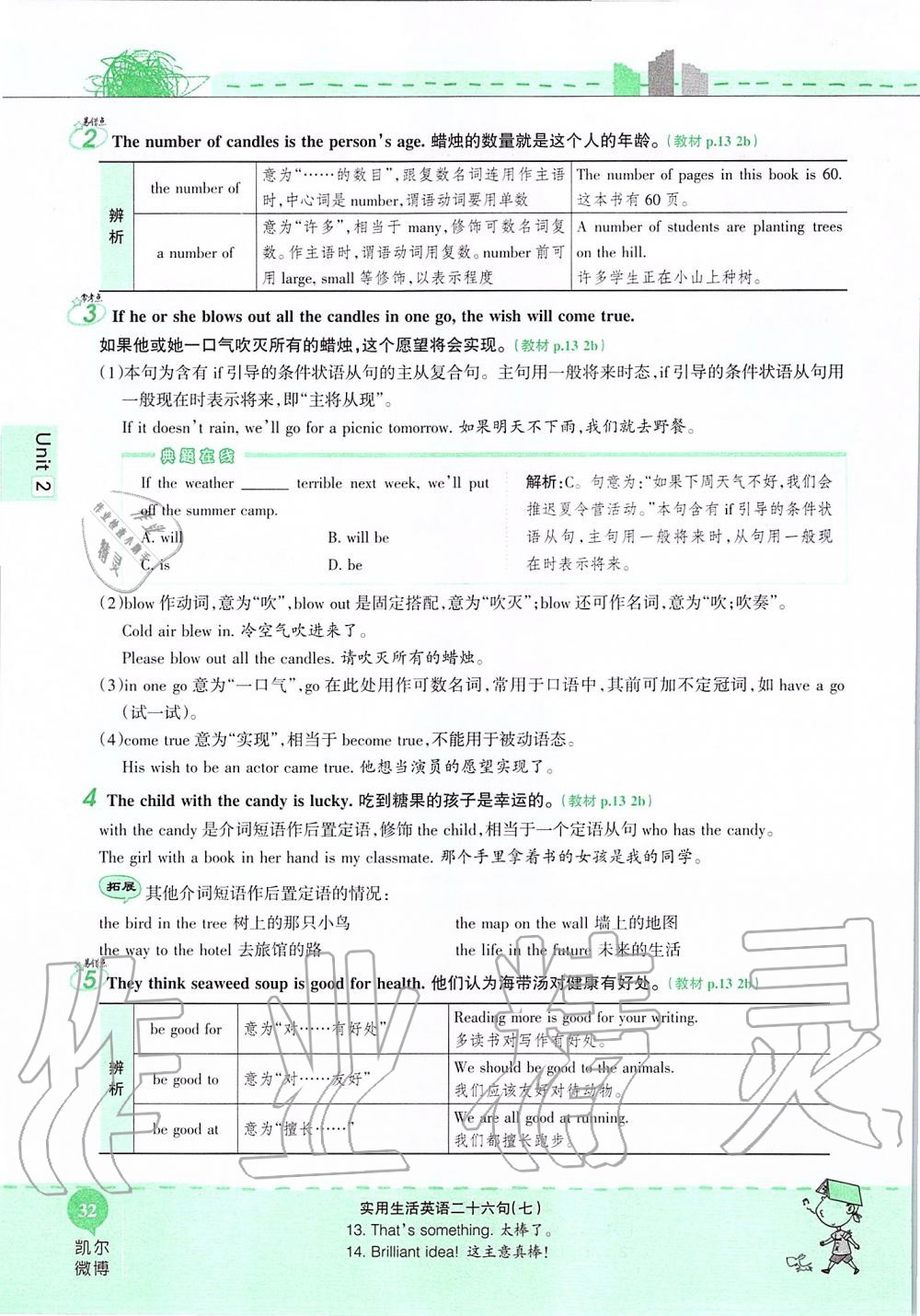 2019年课本七年级英语上册鲁教版五四制&nbsp;第32页