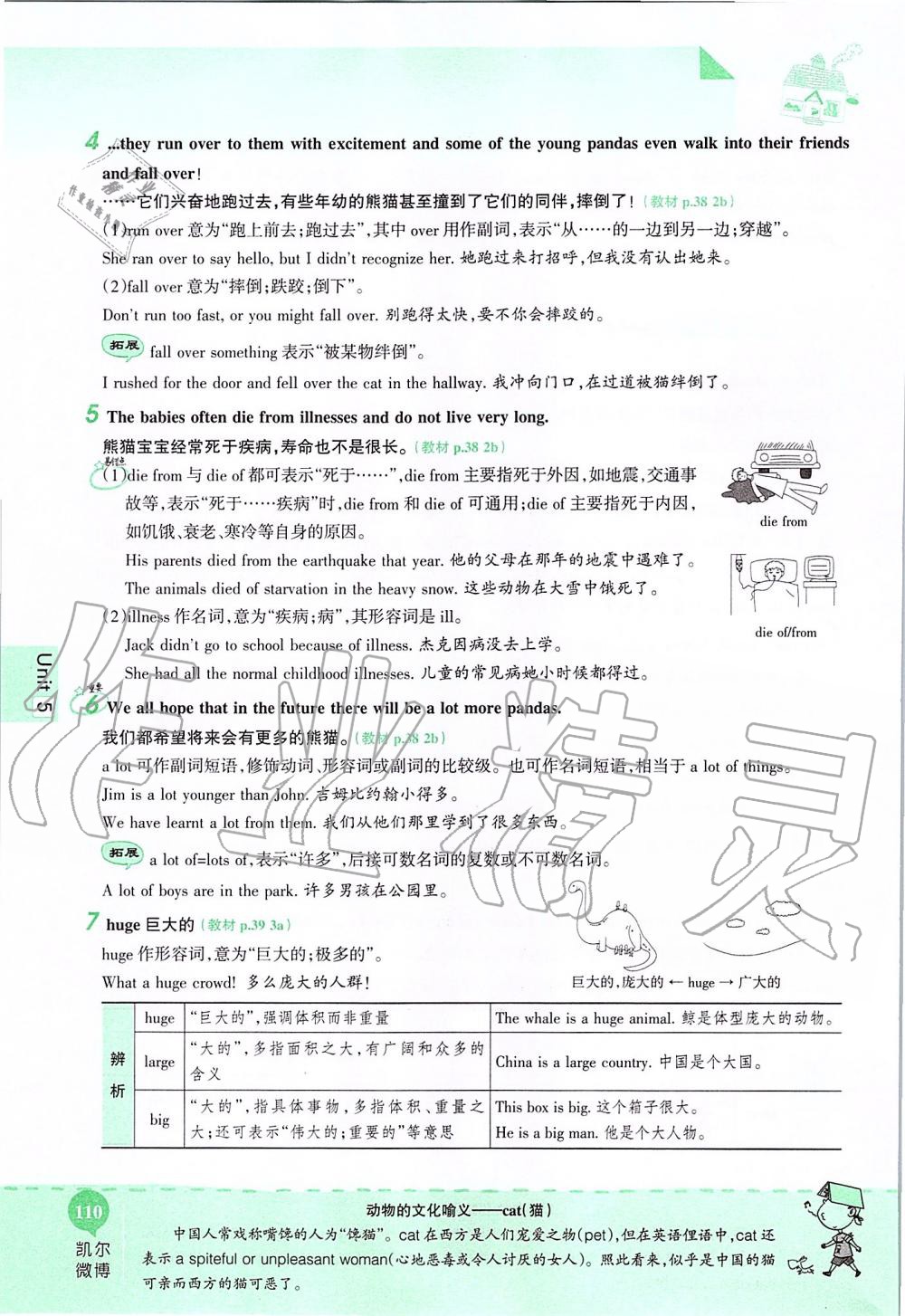 2019年课本八年级英语上册鲁教版五四制&nbsp;第110页