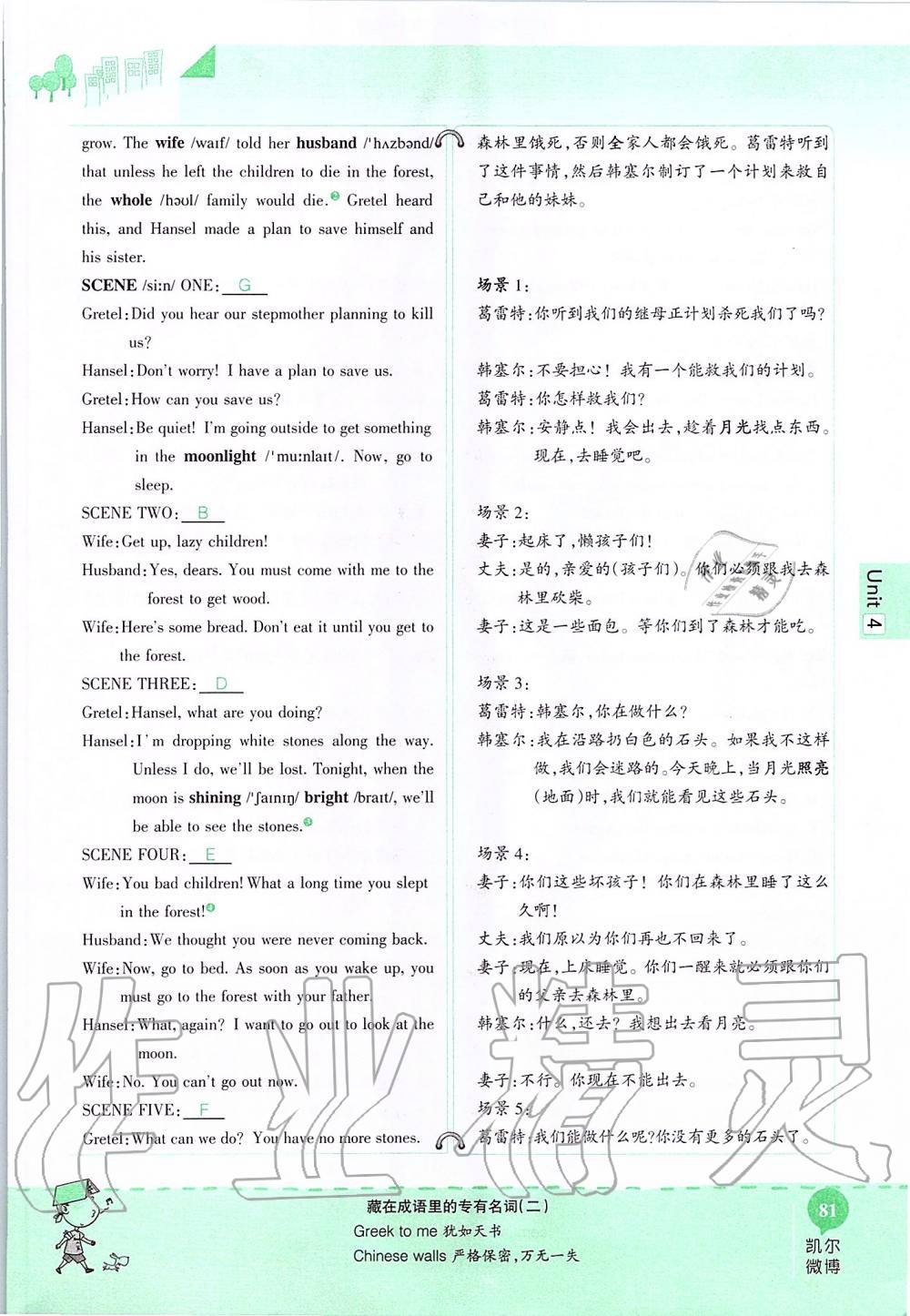 2019年课本八年级英语上册鲁教版五四制&nbsp;第81页