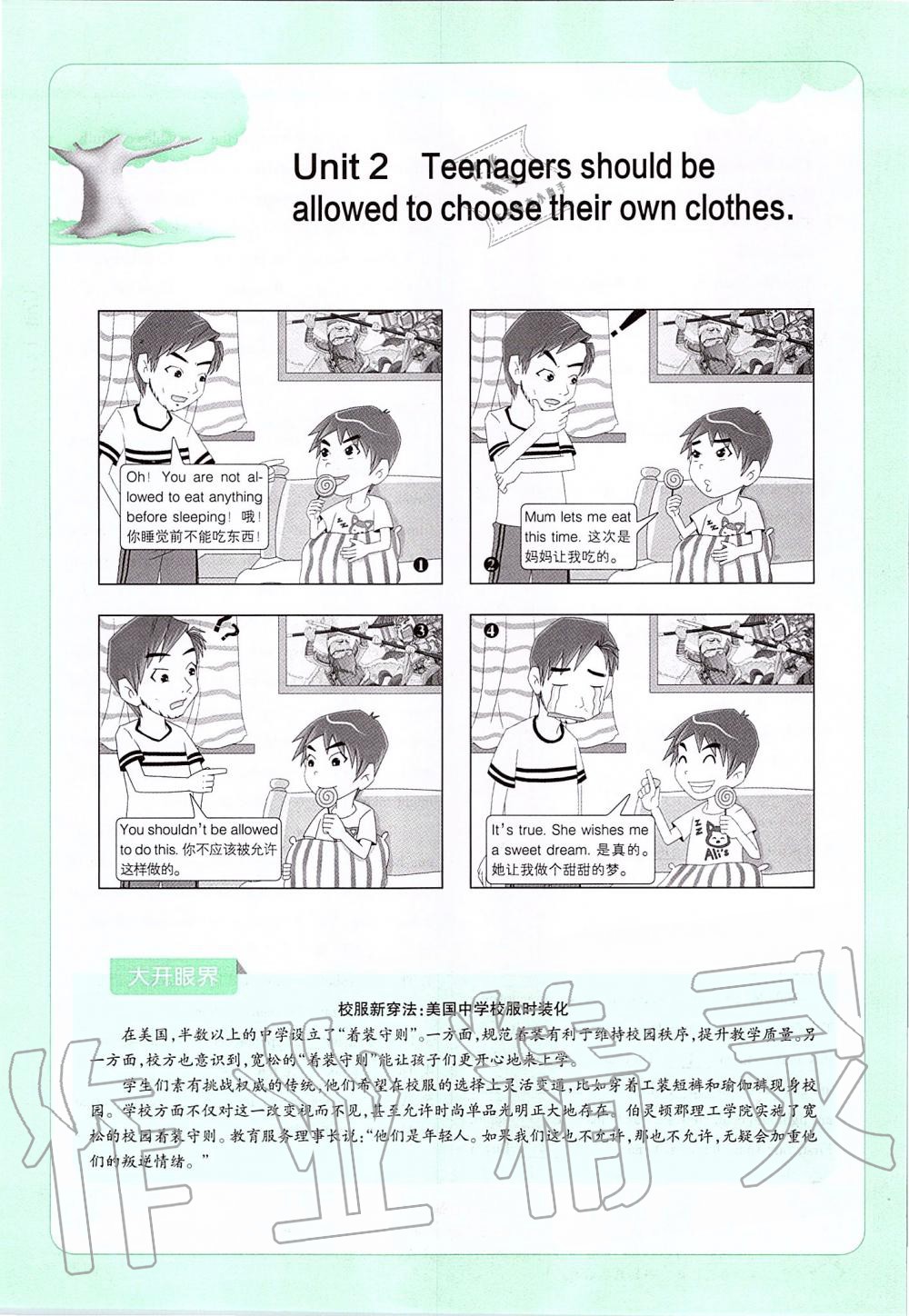 2019年课本九年级英语全一册鲁教版五四制&nbsp;第26页