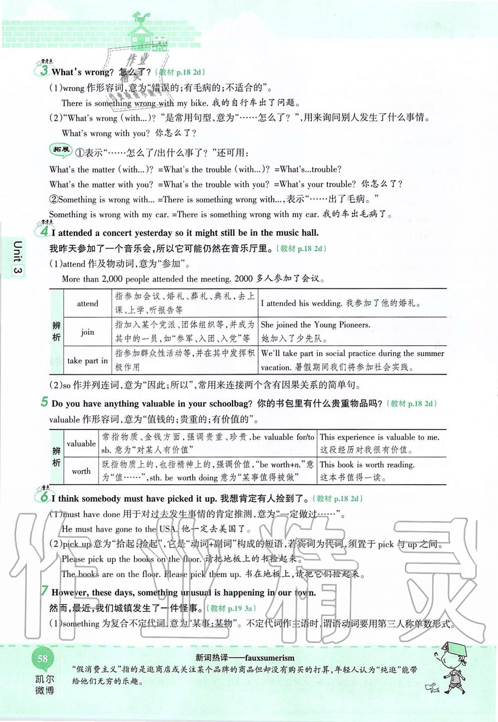 2019年课本九年级英语全一册鲁教版五四制&nbsp;第58页