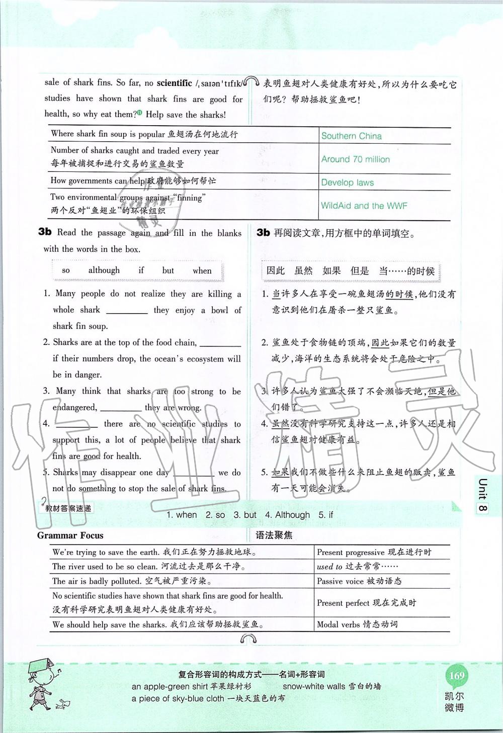 2019年课本九年级英语全一册鲁教版五四制&nbsp;第169页