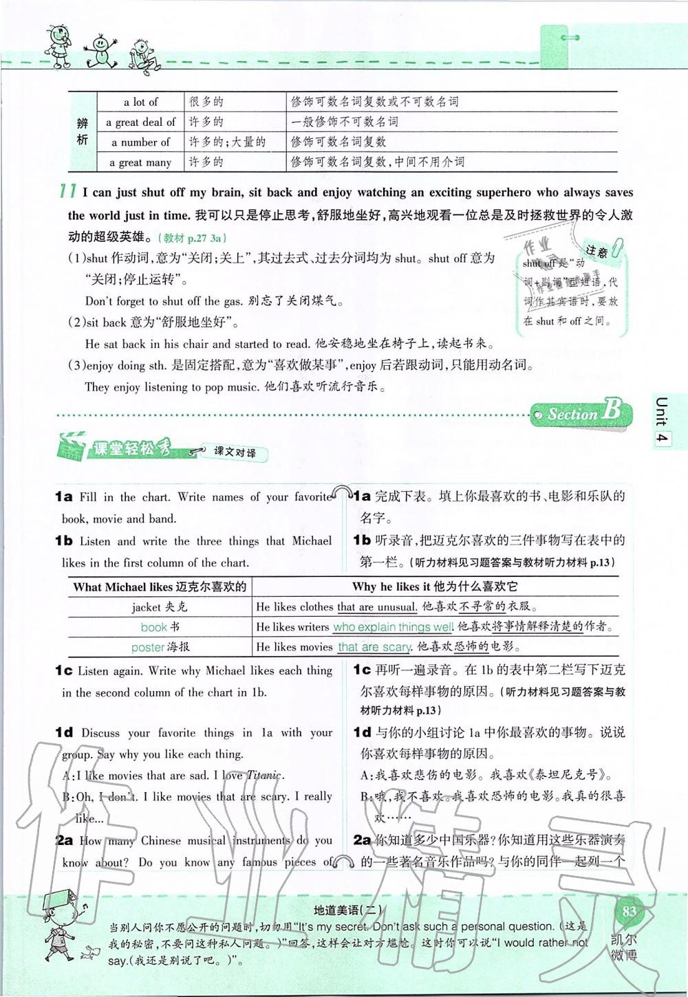 2019年课本九年级英语全一册鲁教版五四制&nbsp;第83页