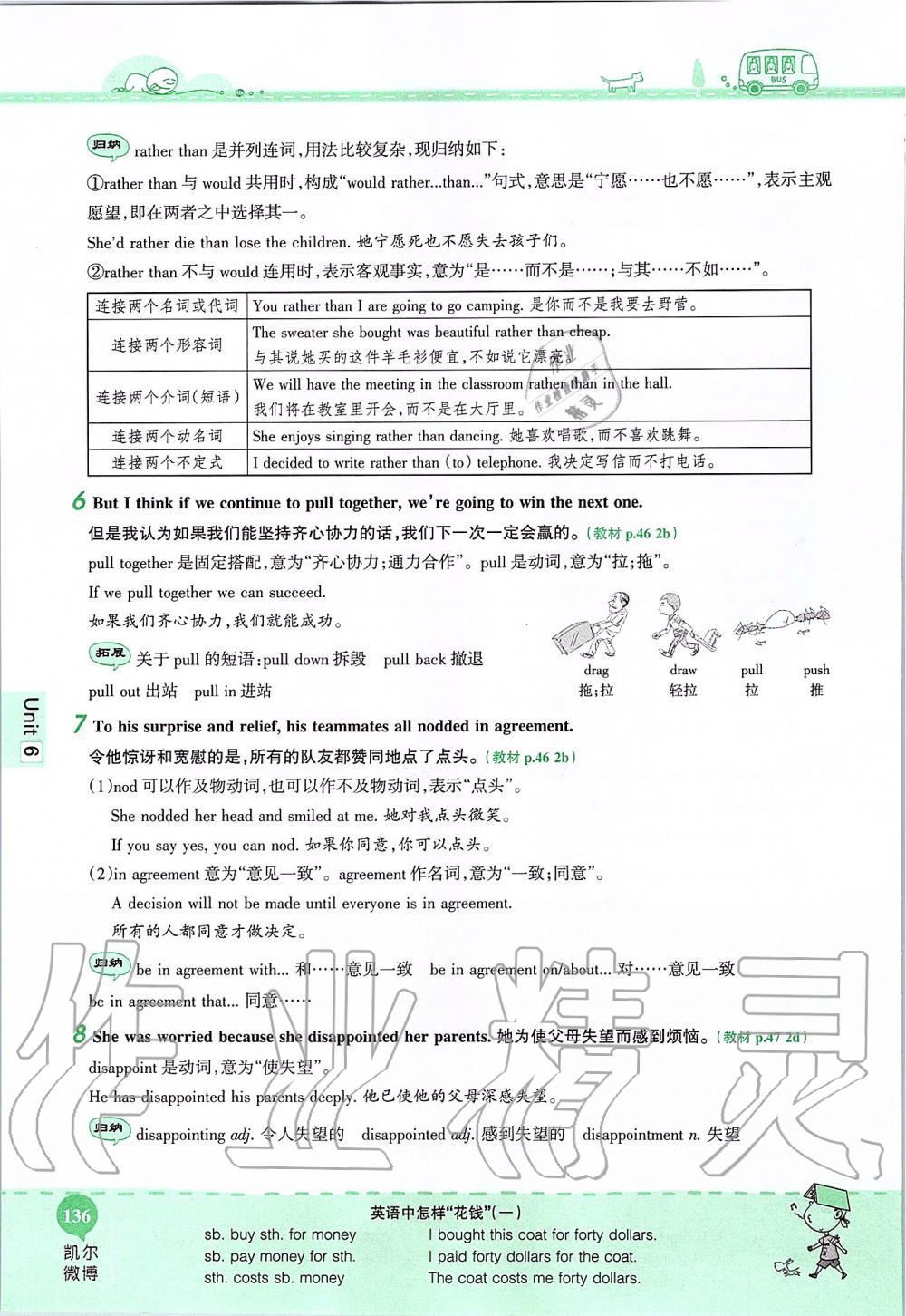 2019年课本九年级英语全一册鲁教版五四制&nbsp;第136页