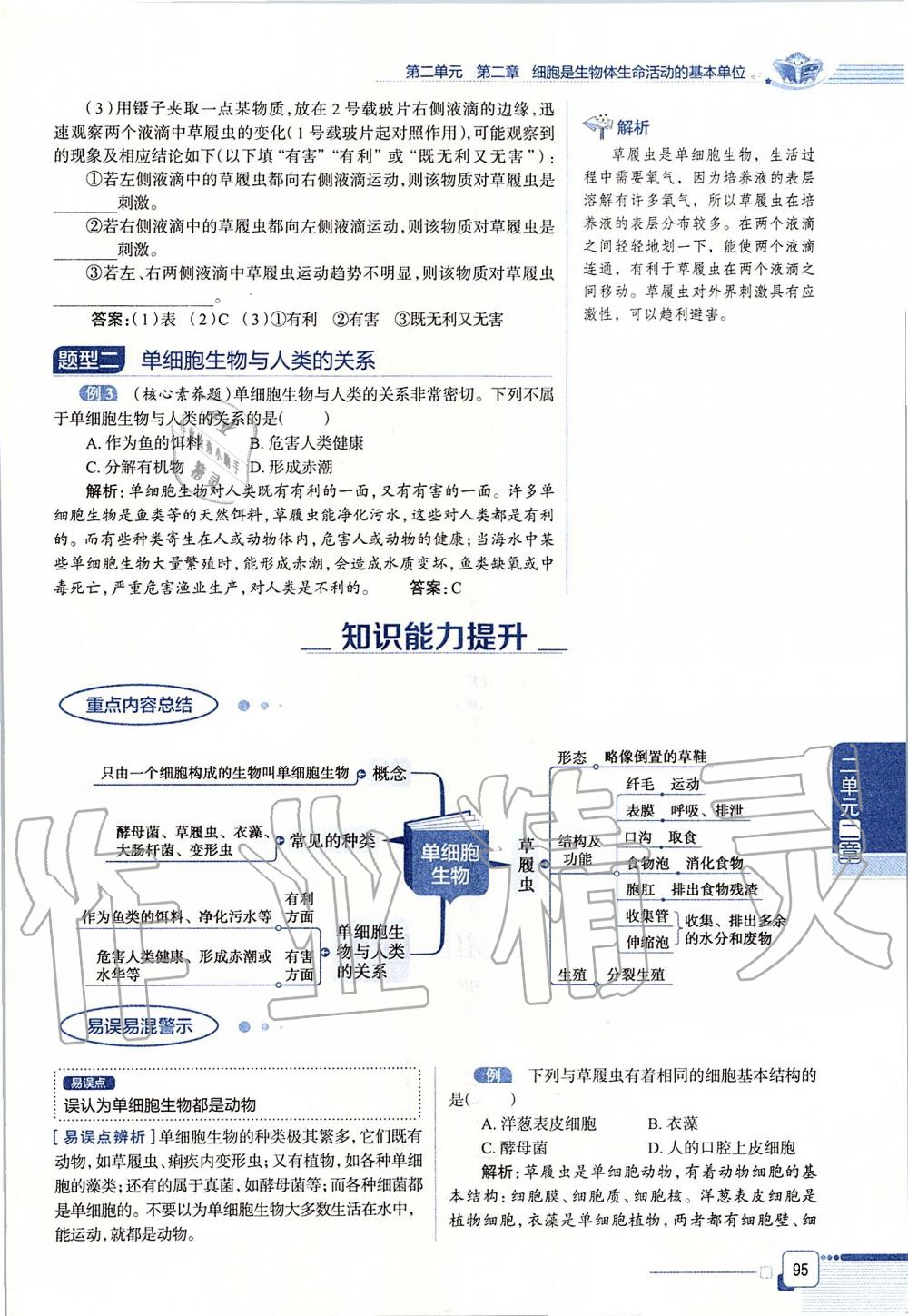 2019年课本六年级生物学上册鲁科版五四制&nbsp;第95页