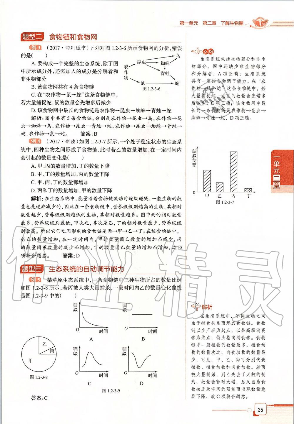 2019年课本六年级生物学上册鲁科版五四制&nbsp;第35页