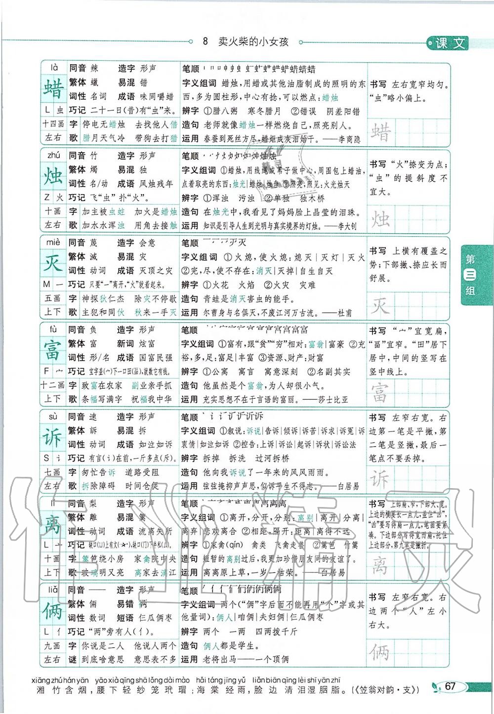 2019年課本三年級(jí)語文上冊(cè)人教版五四制 第67頁