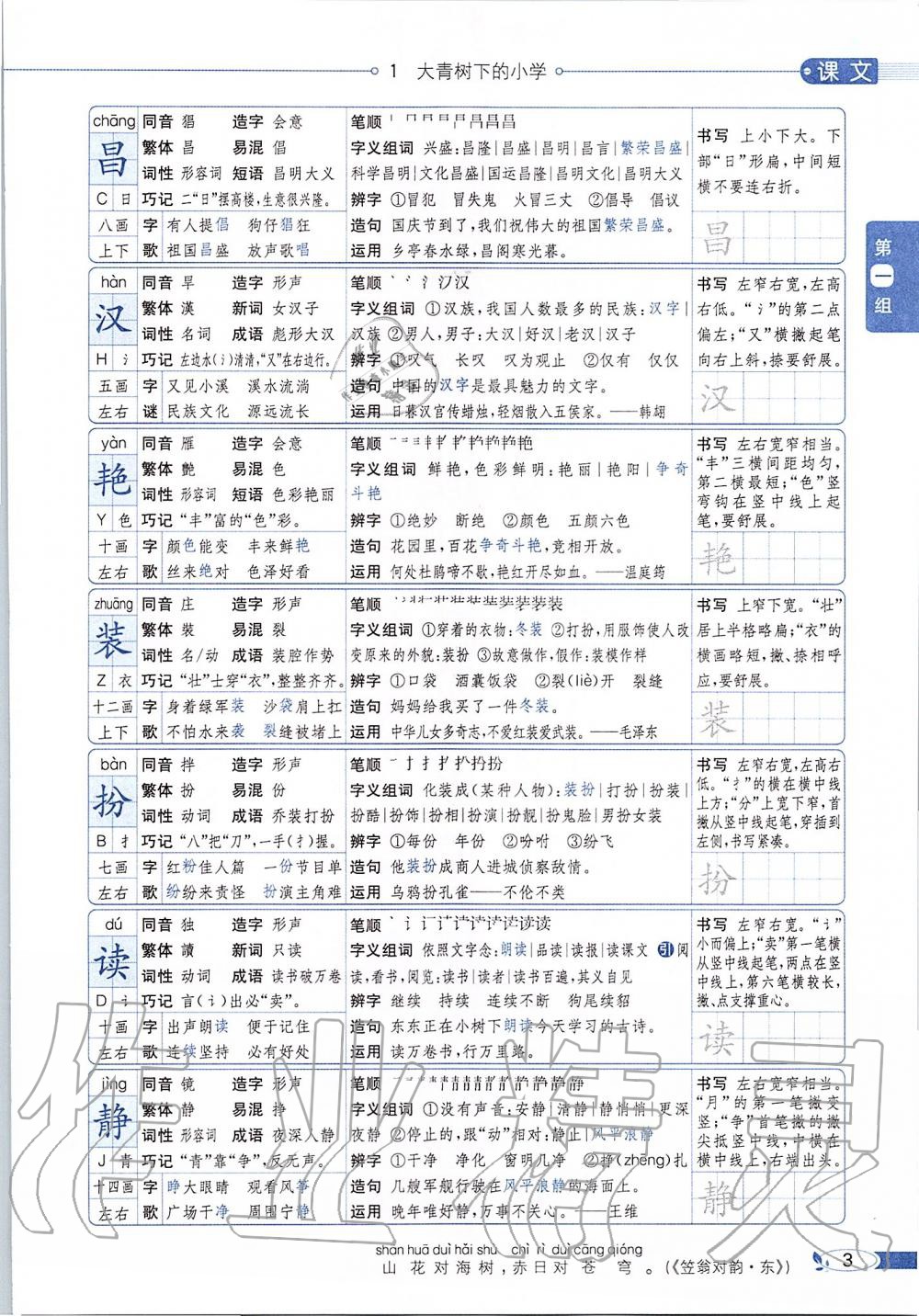 2019年課本三年級(jí)語(yǔ)文上冊(cè)人教版五四制 第3頁(yè)