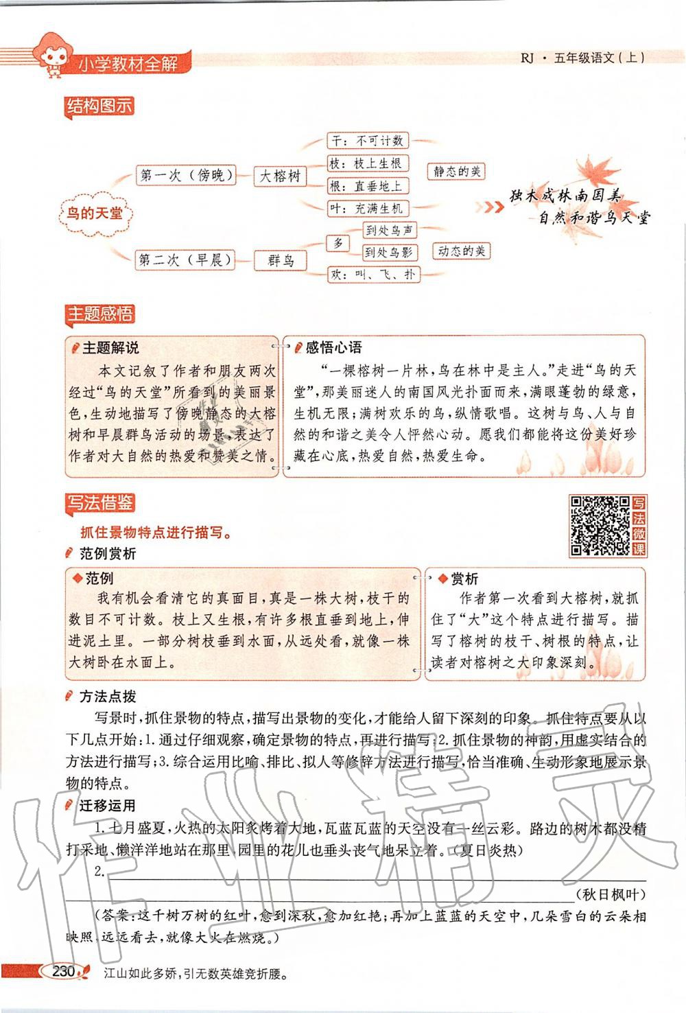 2019年課本五年級(jí)語(yǔ)文上冊(cè)人教版五四制 第230頁(yè)