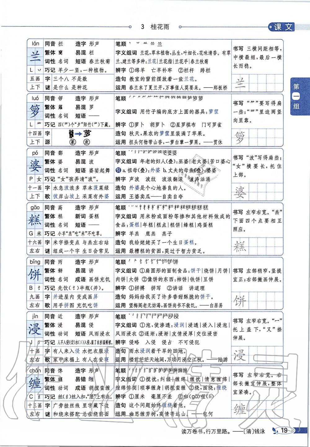 2019年課本五年級(jí)語(yǔ)文上冊(cè)人教版五四制 第19頁(yè)