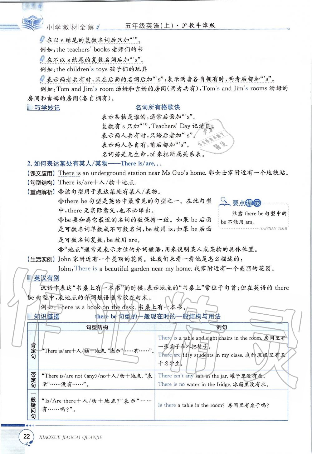 2019年課本五年級英語上冊滬教版三起 第22頁