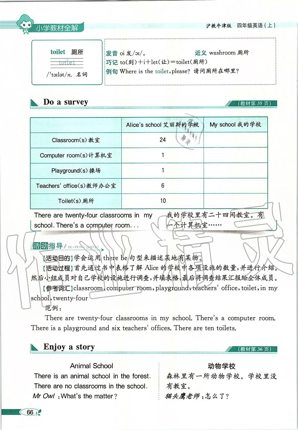 2019年課本四年級(jí)英語上冊(cè)滬教版三起 第66頁