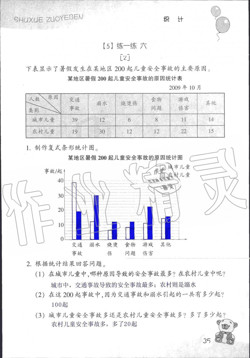 2019年數(shù)學(xué)作業(yè)本四年級上冊浙教版浙江教育出版社 第35頁