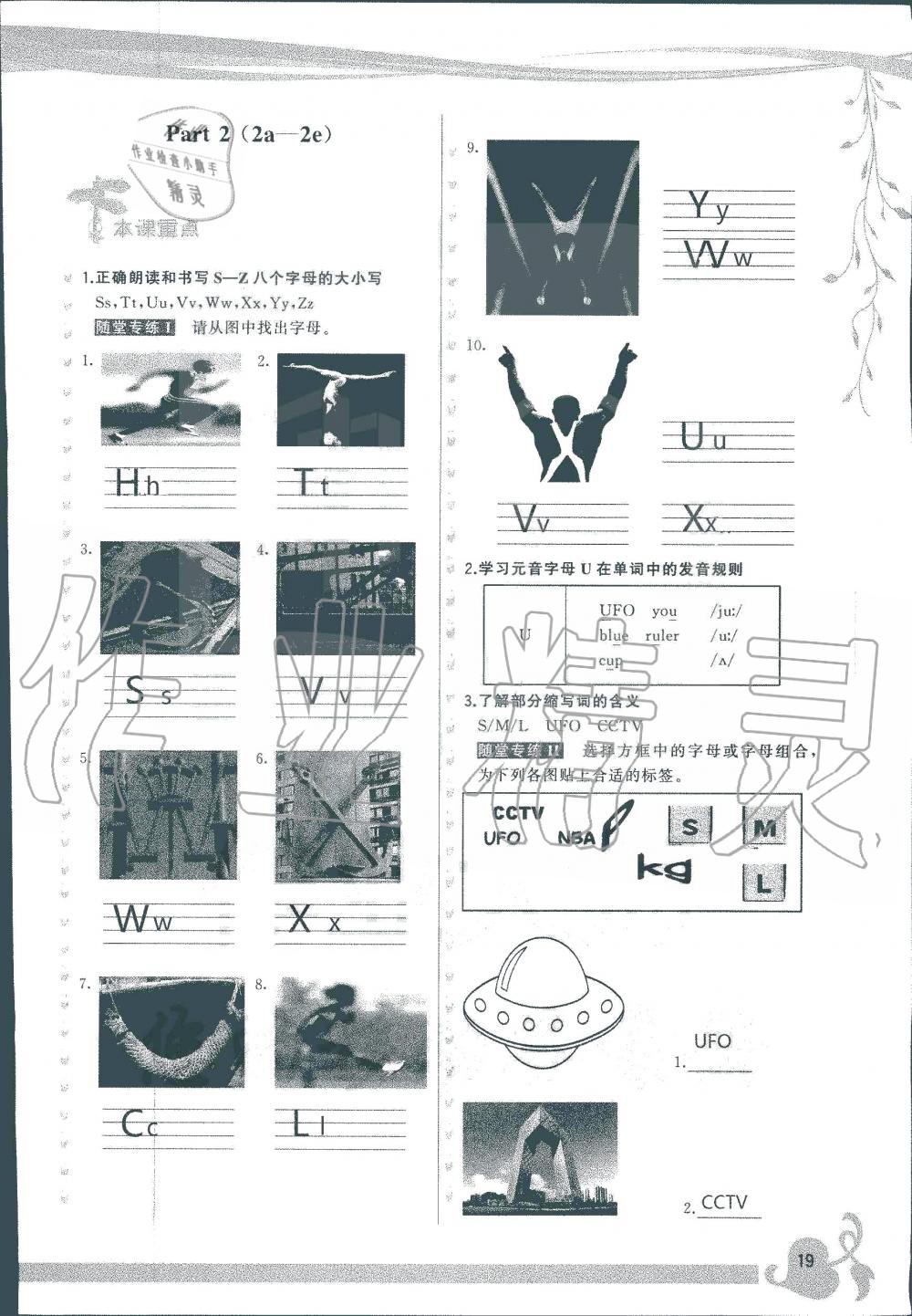 2019年頂尖課課練七年級(jí)英語(yǔ)上冊(cè)人教版 第19頁(yè)