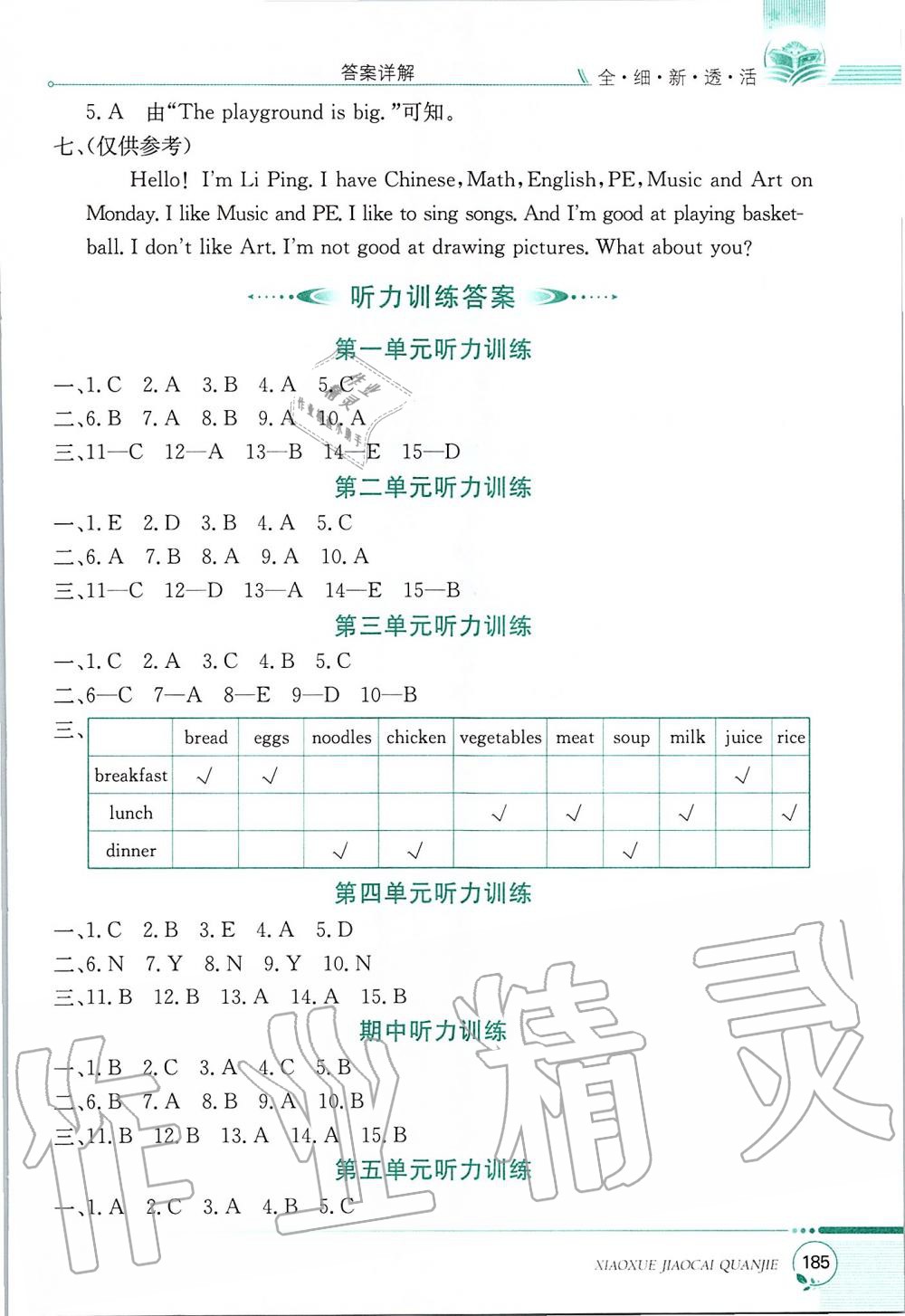 2019年小学教材全解四年级英语上册陕西旅游版三起 第9页