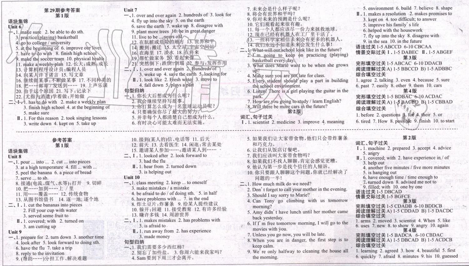 2019年英语周报八年级上册人教版 第28页