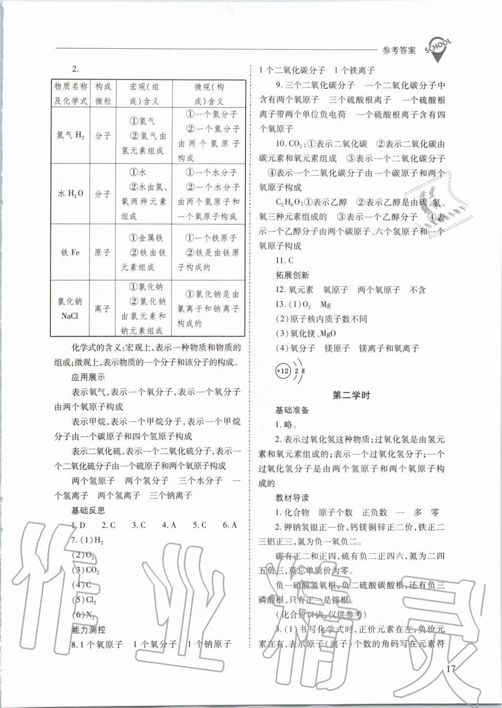 2019年新課程問(wèn)題解決導(dǎo)學(xué)方案九年級(jí)化學(xué)上冊(cè)滬教版 第17頁(yè)