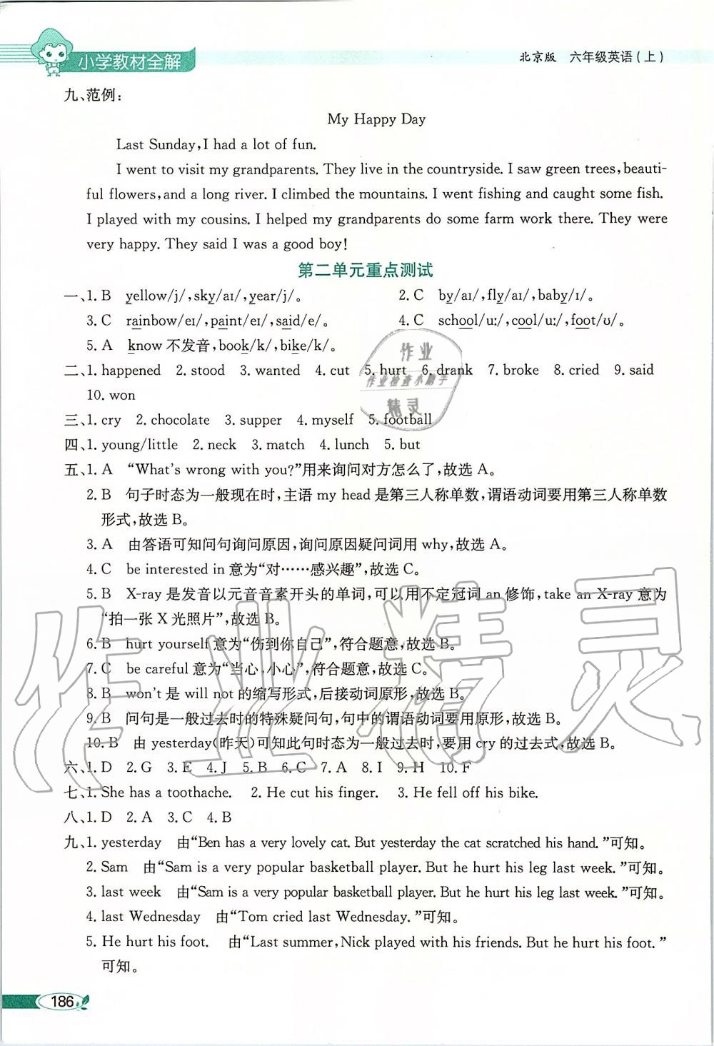 2019年小學(xué)教材全解六年級(jí)英語(yǔ)上冊(cè)北京課改版一起 第2頁(yè)