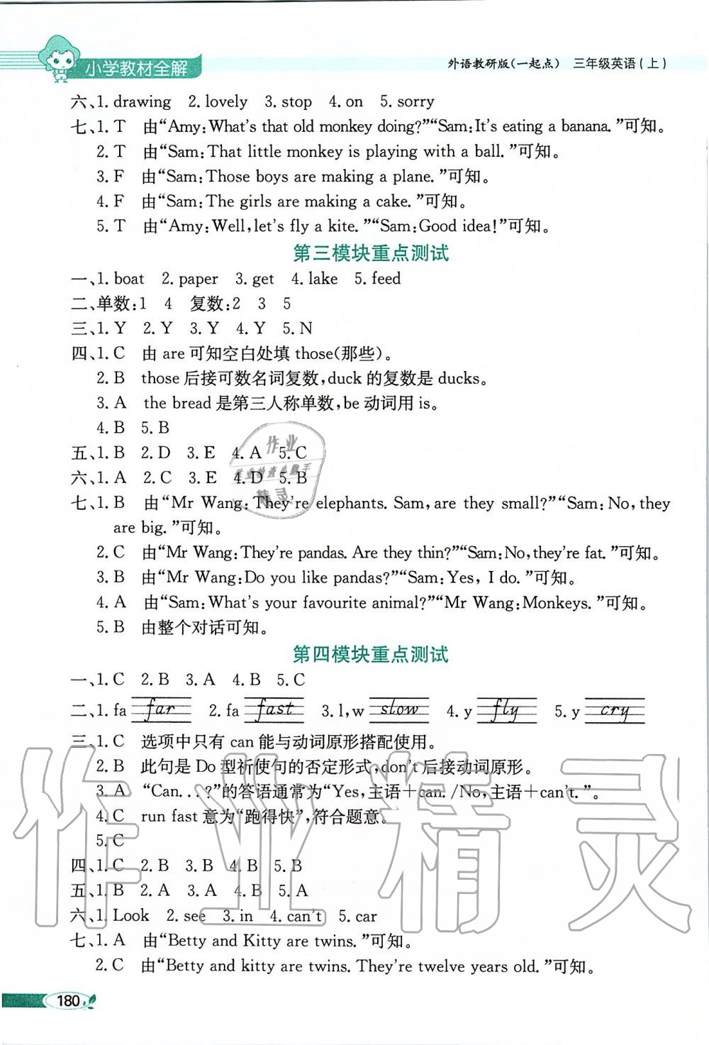 2019年小學教材全解三年級英語上冊外研版一起 第2頁