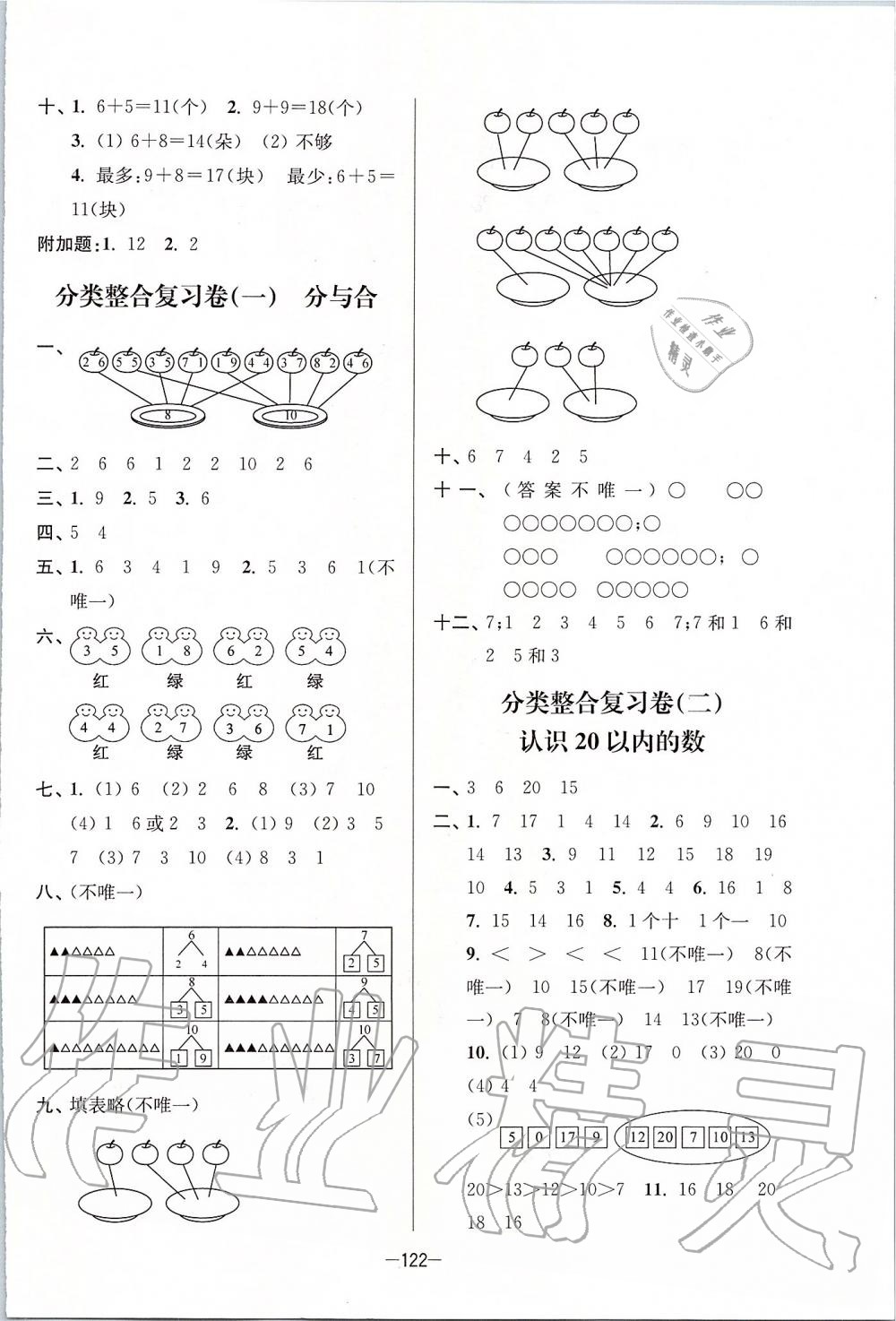 2019年江蘇好卷一年級數(shù)學(xué)上冊江蘇版 第10頁