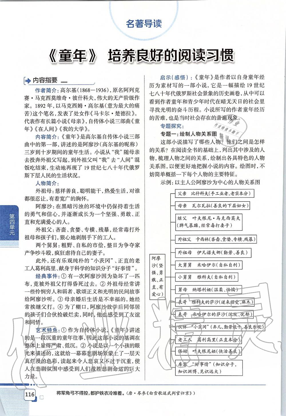 2019年課本六年級語文上冊人教版五四制 第116頁