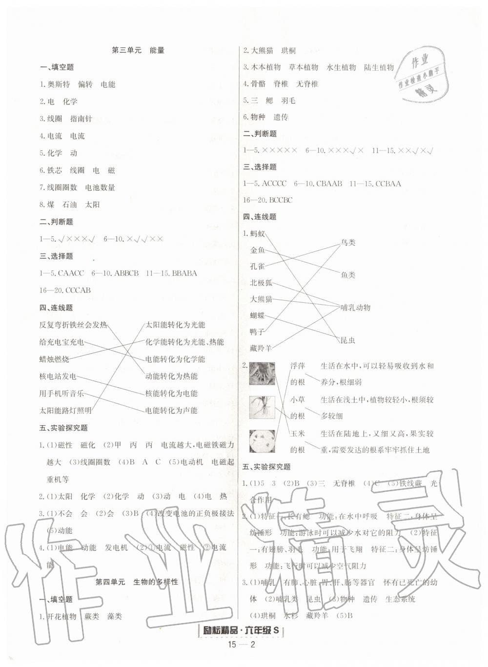 2019年勵(lì)耘書(shū)業(yè)浙江期末六年級(jí)科學(xué)上冊(cè)教科版 第2頁(yè)